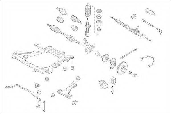 DELPHI OPEL05111F Підвіска колеса