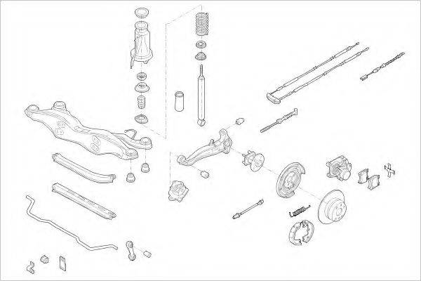 DELPHI OPEL09011R Підвіска колеса