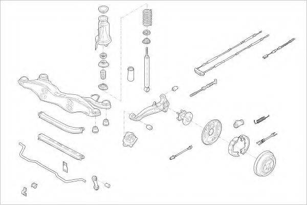 DELPHI OPEL05111R Підвіска колеса