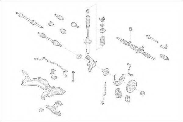 DELPHI FORD15810F Підвіска колеса