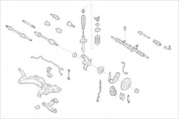 DELPHI FORD16631F Підвіска колеса