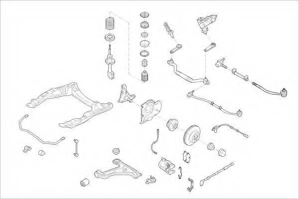 DELPHI OPEL03863F Підвіска колеса