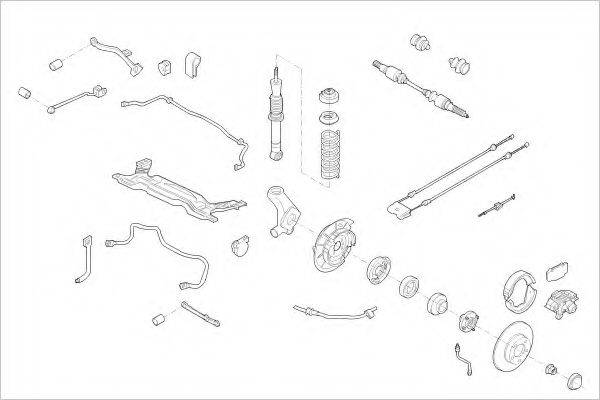 DELPHI FORD09181R Підвіска колеса