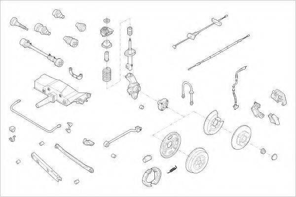 DELPHI FORD04711R Підвіска колеса