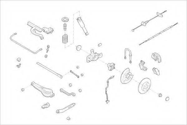 DELPHI FORD03918R Підвіска колеса