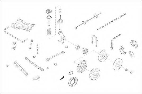 DELPHI FORD05823R Підвіска колеса