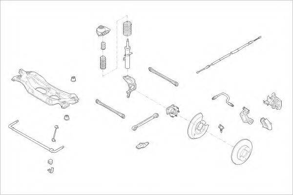 DELPHI FORD15482R Підвіска колеса