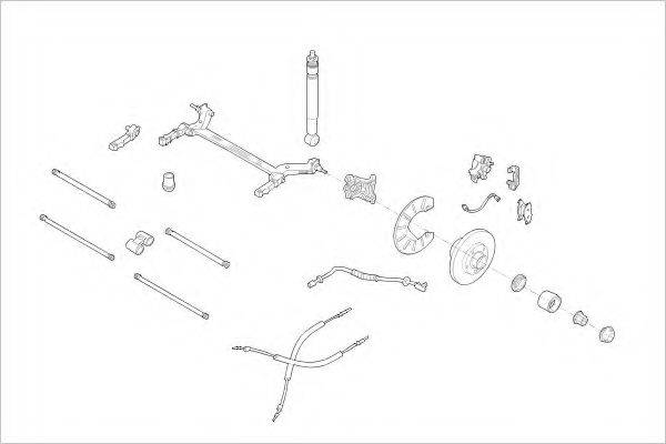 DELPHI RENA02058R Підвіска колеса