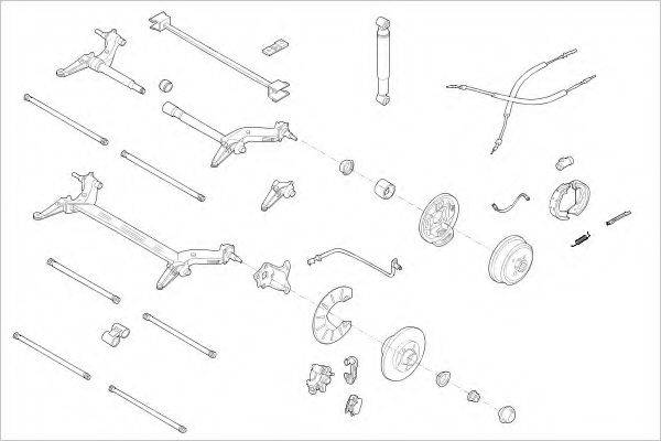 DELPHI RENA05645R Підвіска колеса