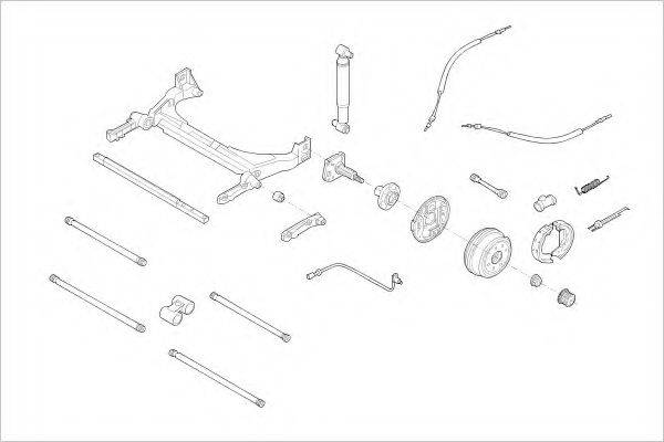 DELPHI RENA05654R Підвіска колеса