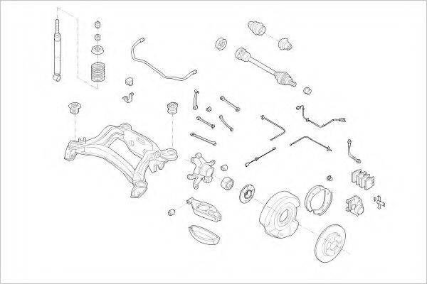 DELPHI MERC00354R Підвіска колеса