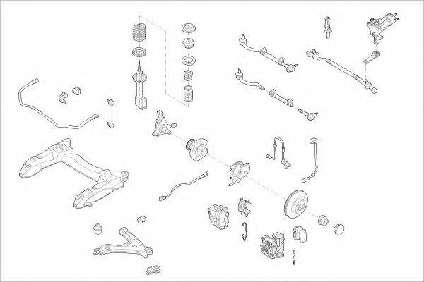 DELPHI OPEL01243F Підвіска колеса