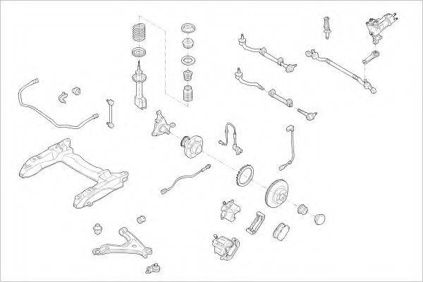 DELPHI OPEL01250F Підвіска колеса