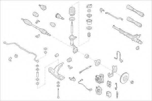 DELPHI OPEL00605F Підвіска колеса