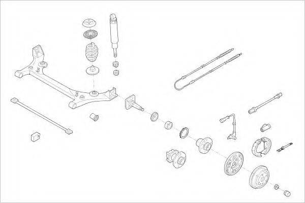 DELPHI OPEL00617R Підвіска колеса