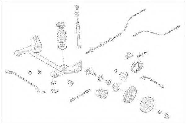 DELPHI OPEL00985R Підвіска колеса