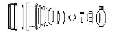 FARCOM 134350 Шарнірний комплект, приводний вал