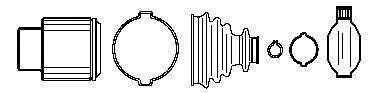 FARCOM 134360 Шарнірний комплект, приводний вал