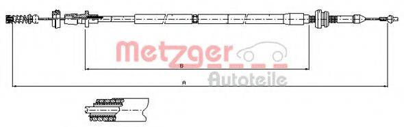 METZGER 100904 Тросик газу