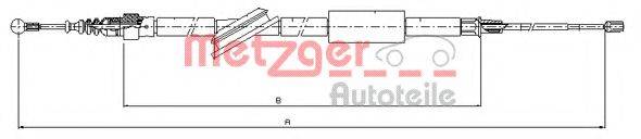 METZGER 107561 Трос, стоянкова гальмівна система