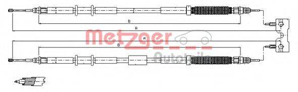 METZGER 115770 Трос, стоянкова гальмівна система