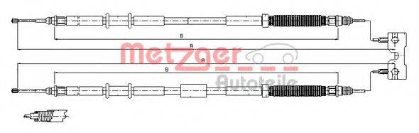 METZGER 115771 Трос, стоянкова гальмівна система