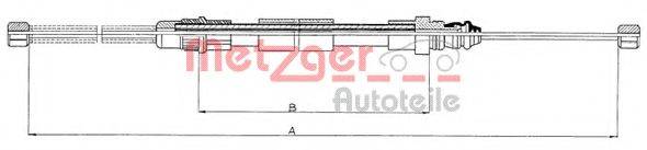 METZGER 116592 Трос, стоянкова гальмівна система