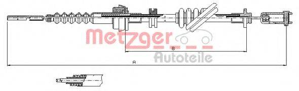 METZGER 183010 Трос, управління зчепленням