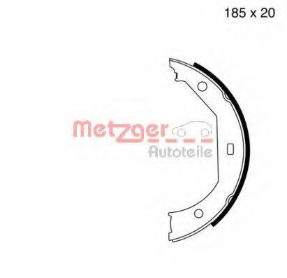 METZGER MG652 Комплект гальмівних колодок, стоянкова гальмівна система