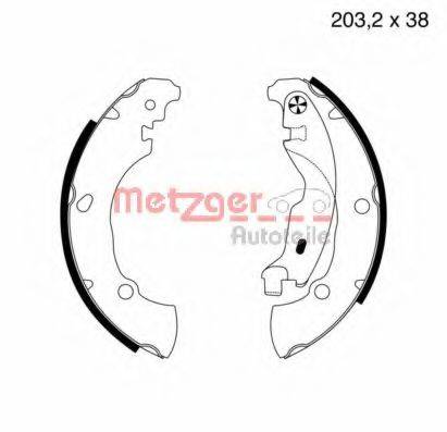 METZGER MG717 Комплект гальмівних колодок