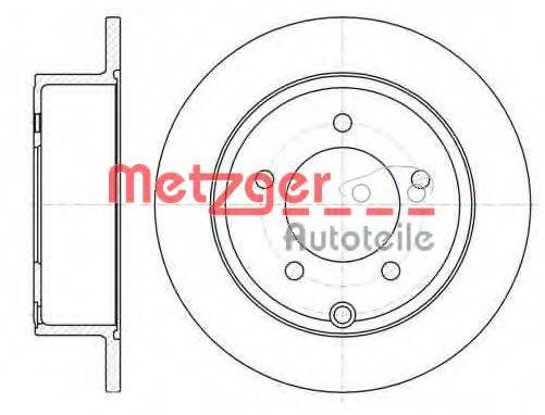 METZGER 6102500 гальмівний диск