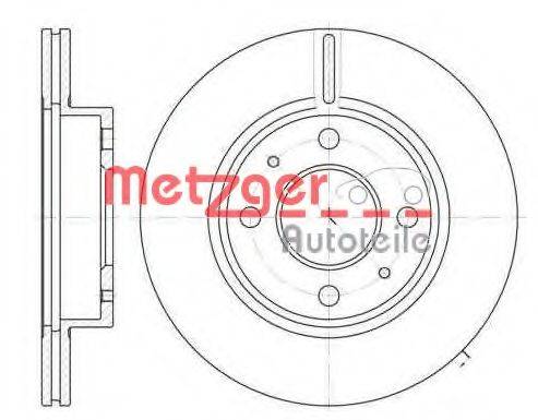 METZGER 610510 гальмівний диск