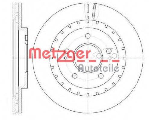 METZGER 6110328 гальмівний диск