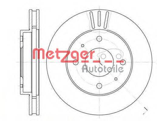 METZGER 639411 гальмівний диск