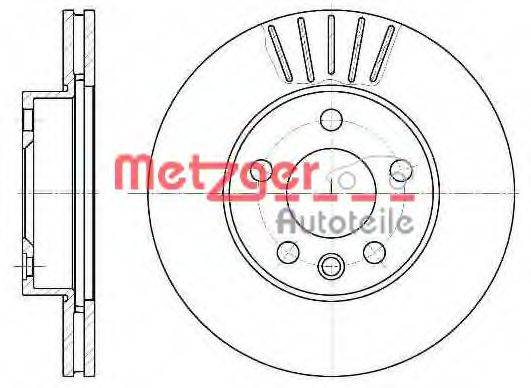 METZGER 655110 гальмівний диск