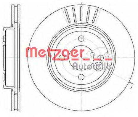 METZGER 662410 гальмівний диск