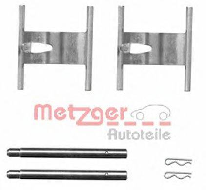 METZGER 1091660 Комплектуючі, колодки дискового гальма