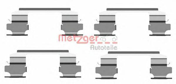 METZGER 1091686 Комплектуючі, колодки дискового гальма