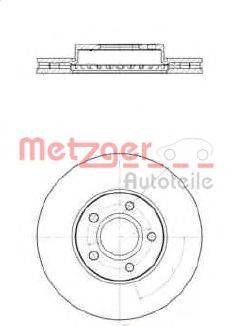 METZGER 25261 гальмівний диск