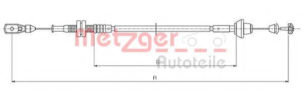 METZGER 110181 Тросик газу