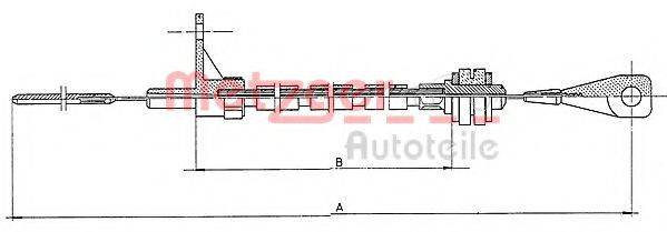 METZGER 11065 Тросик газу