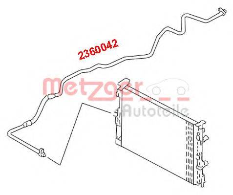 METZGER 2360042 Трубопровід високого/низкого тиску, кондиціонер