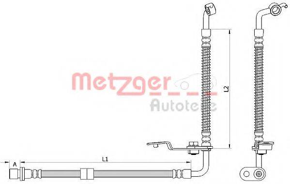 METZGER 4110878 Гальмівний шланг