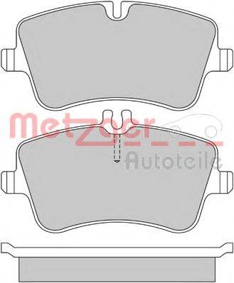 METZGER 1170024 Комплект гальмівних колодок, дискове гальмо