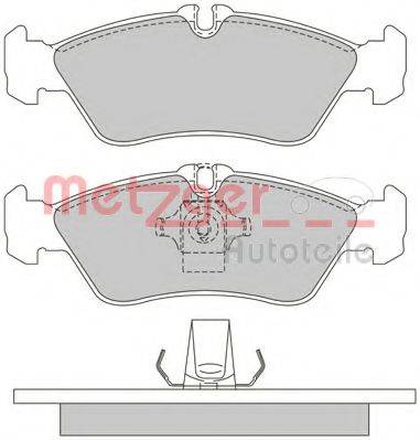 METZGER 1170179 Комплект гальмівних колодок, дискове гальмо