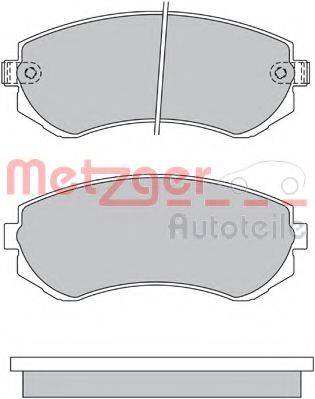 METZGER 1170317 Комплект гальмівних колодок, дискове гальмо
