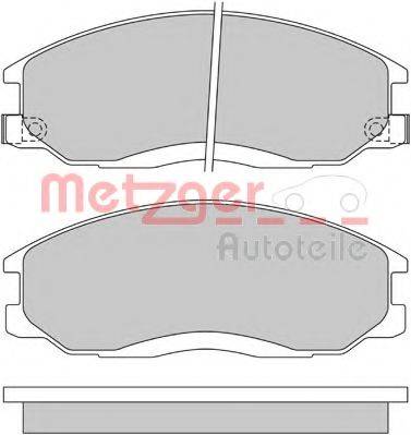 METZGER 1170402 Комплект гальмівних колодок, дискове гальмо