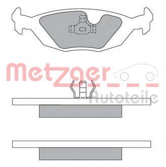 METZGER 1170473 Комплект гальмівних колодок, дискове гальмо