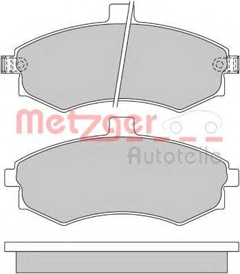 METZGER 1170506 Комплект гальмівних колодок, дискове гальмо