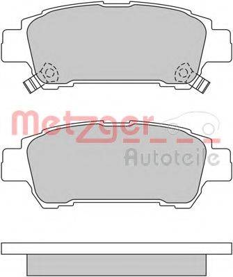 METZGER 1170519 Комплект гальмівних колодок, дискове гальмо